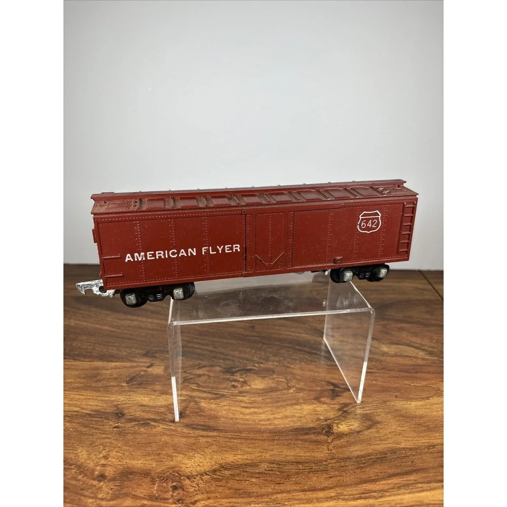 Vintage American Flyer 642 Box Car Red‎ AC Gilbert